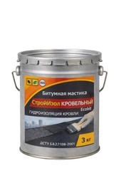 Битумная мастика ведро 3, 0 кг СтройИзол Кровельный Ecobit 