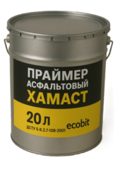 Праймер асфальтовый ХАМАСТ ЭКОБИТ ведро 20, 0 л 